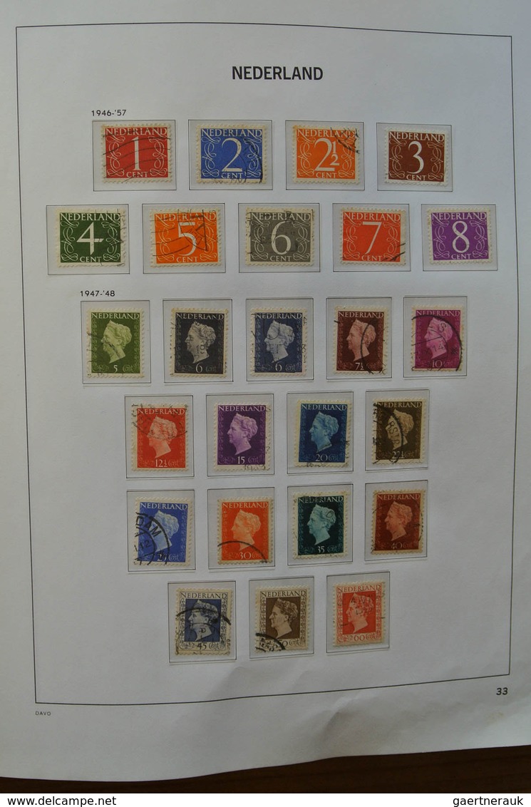 27439 Niederlande: 1852-2009. Well filled, almost only canceled collection Netherlands 1852-2009 in 3 Davo