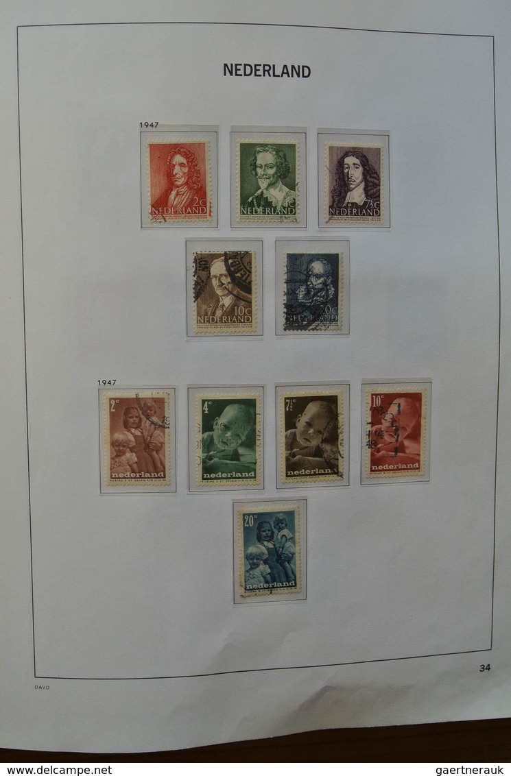 27439 Niederlande: 1852-2009. Well filled, almost only canceled collection Netherlands 1852-2009 in 3 Davo