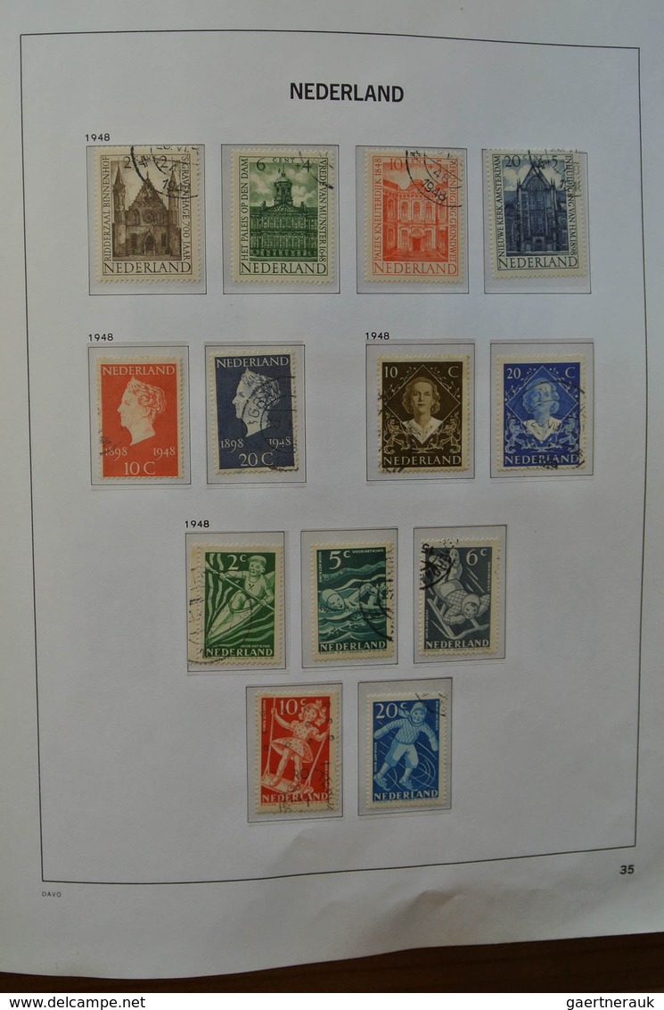 27439 Niederlande: 1852-2009. Well filled, almost only canceled collection Netherlands 1852-2009 in 3 Davo