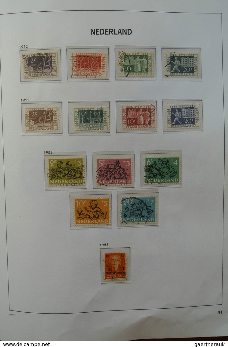 27439 Niederlande: 1852-2009. Well filled, almost only canceled collection Netherlands 1852-2009 in 3 Davo