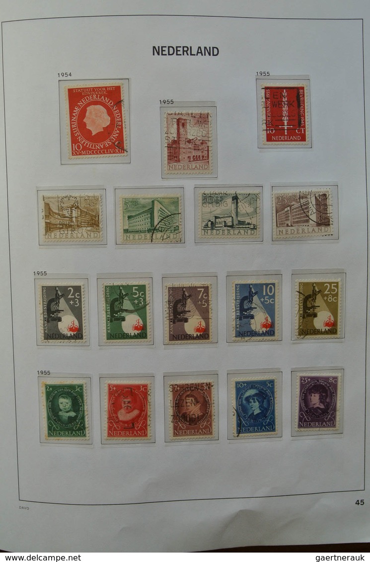 27439 Niederlande: 1852-2009. Well filled, almost only canceled collection Netherlands 1852-2009 in 3 Davo