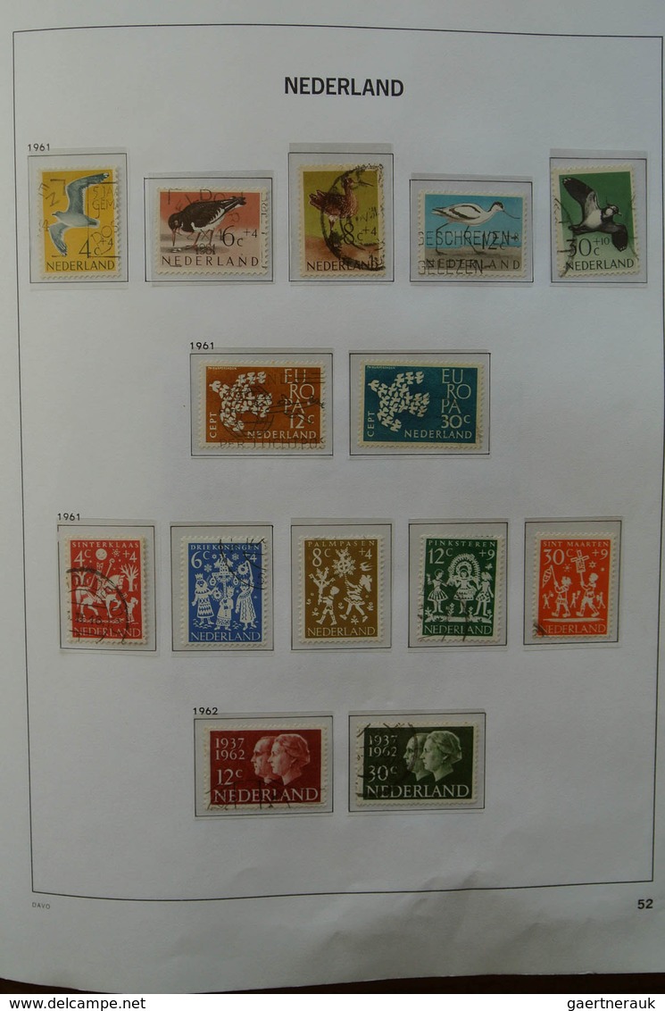 27439 Niederlande: 1852-2009. Well filled, almost only canceled collection Netherlands 1852-2009 in 3 Davo