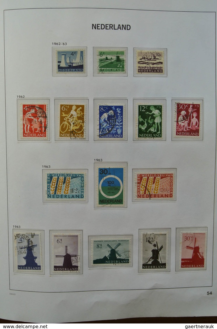 27439 Niederlande: 1852-2009. Well filled, almost only canceled collection Netherlands 1852-2009 in 3 Davo