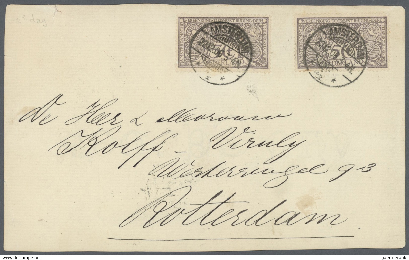27445 Niederlande: 1869 - 1930 Ca. Spannende Partie Von über 100 Belegen, Dabei Briefe, Ganzsachen, Einieg - Lettres & Documents