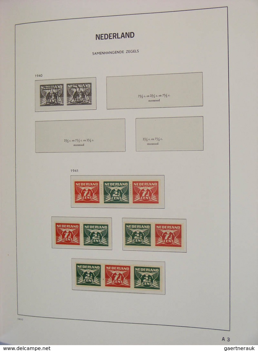 27446 Niederlande: 1869/2003: Mostly MNH and mint hinged collection Netherlands 1869-2003 in 5 Davo luxe a