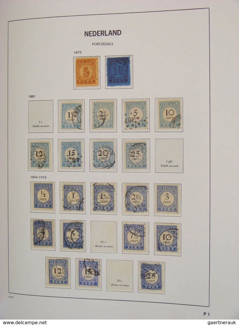 27446 Niederlande: 1869/2003: Mostly MNH and mint hinged collection Netherlands 1869-2003 in 5 Davo luxe a