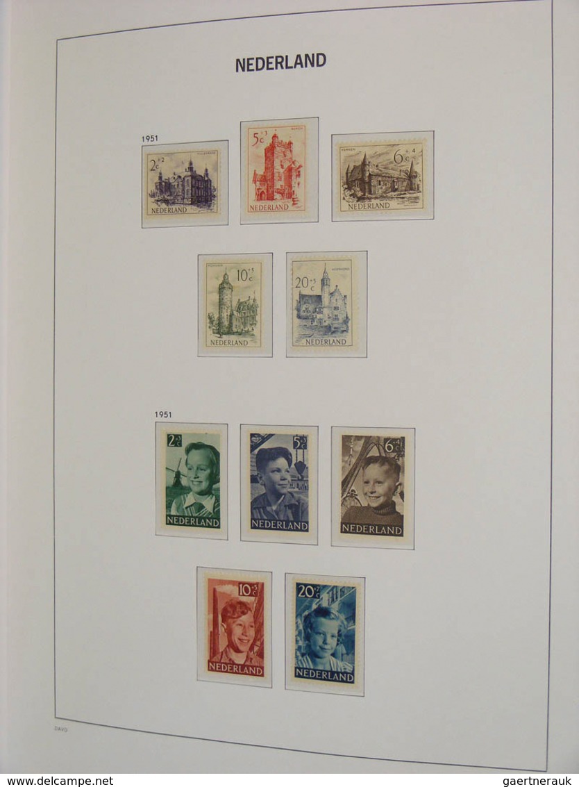 27446 Niederlande: 1869/2003: Mostly MNH and mint hinged collection Netherlands 1869-2003 in 5 Davo luxe a