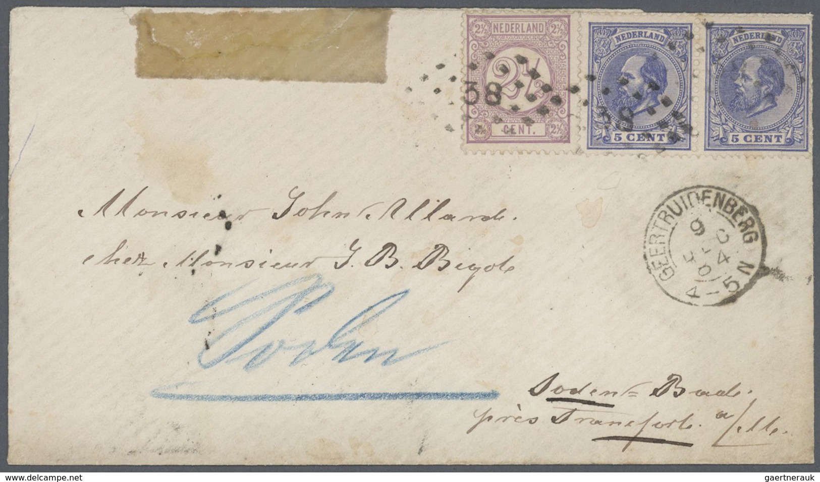 27447 Niederlande: 1870/72, "4. Ausgabe König Wilhelm III", Sammlung Von 40 Belegen Dabei Auch 2 Nachporto - Lettres & Documents