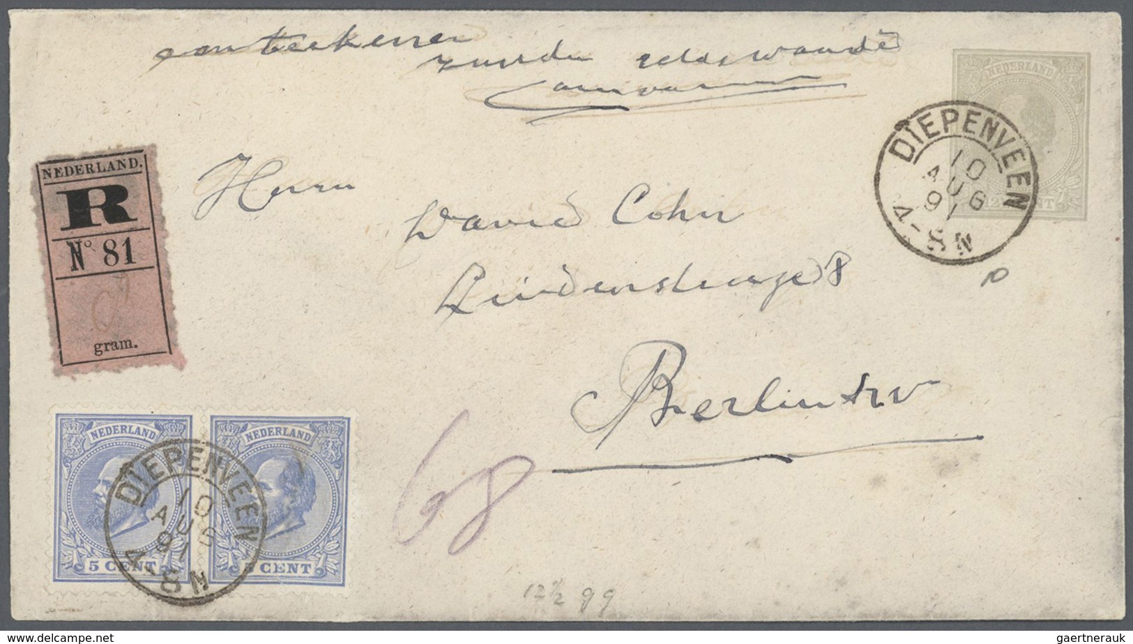 27447 Niederlande: 1870/72, "4. Ausgabe König Wilhelm III", Sammlung Von 40 Belegen Dabei Auch 2 Nachporto - Lettres & Documents