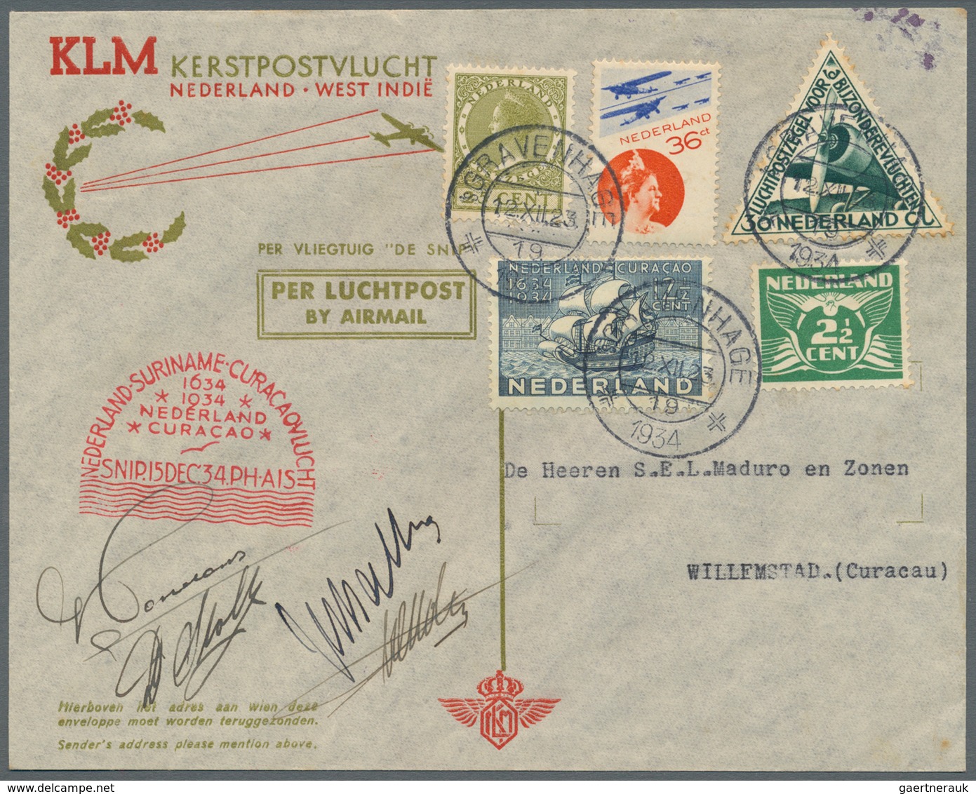 27451 Niederlande: 1890/2000, Collection Of Ca. 140 Only Special Entires, Beginning With The "green Intern - Lettres & Documents