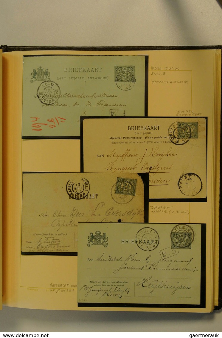 27453 Niederlande: 1899: Nice, specialised collection numerals, Netherlands 1899 in album. Collection cont