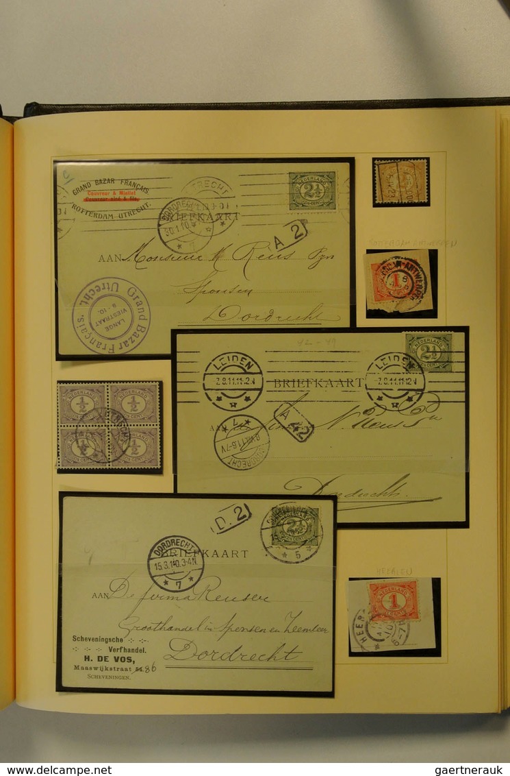 27453 Niederlande: 1899: Nice, specialised collection numerals, Netherlands 1899 in album. Collection cont