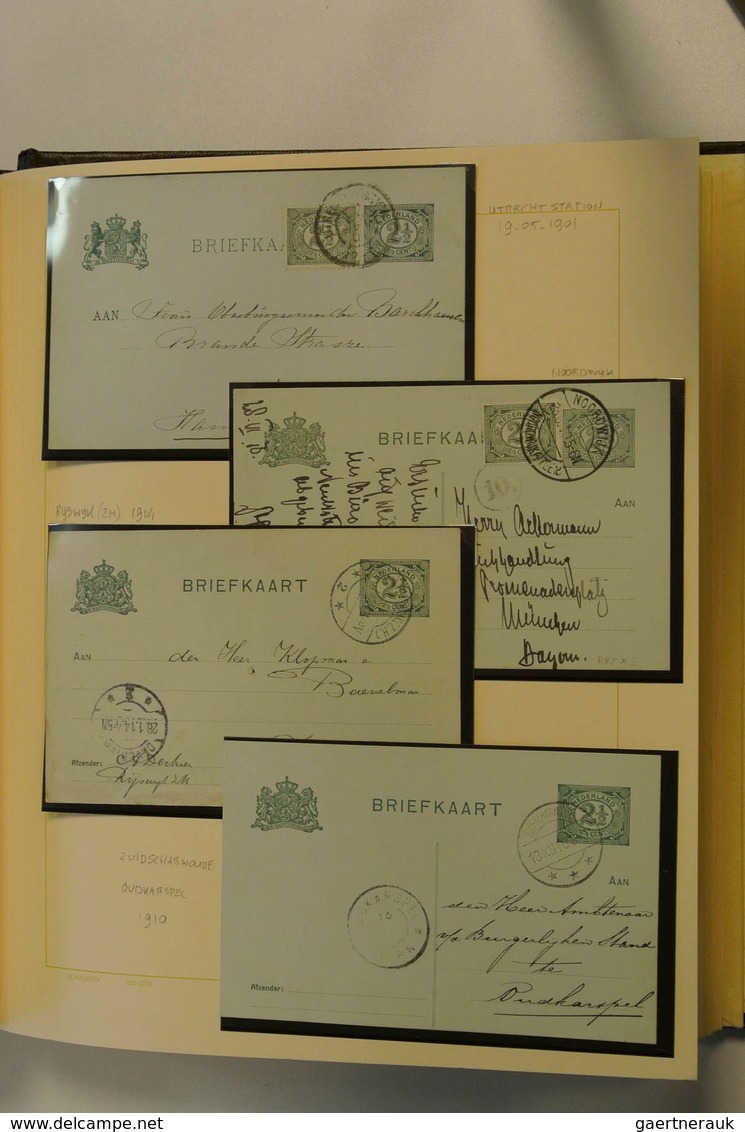 27453 Niederlande: 1899: Nice, specialised collection numerals, Netherlands 1899 in album. Collection cont