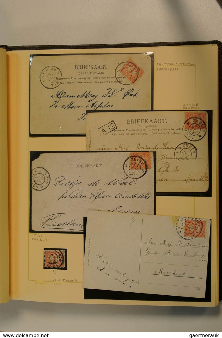 27453 Niederlande: 1899: Nice, specialised collection numerals, Netherlands 1899 in album. Collection cont