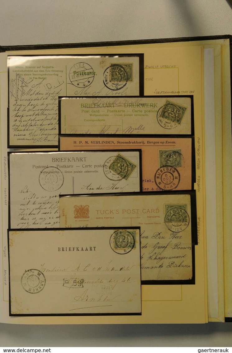 27453 Niederlande: 1899: Nice, specialised collection numerals, Netherlands 1899 in album. Collection cont