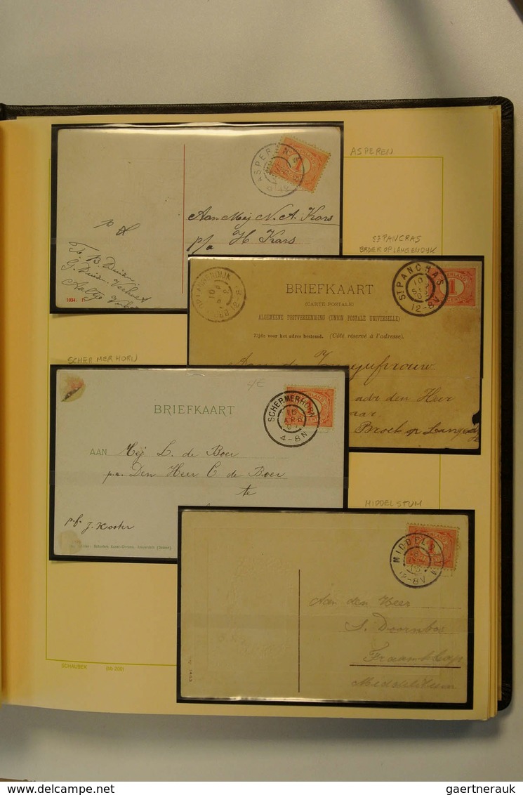 27453 Niederlande: 1899: Nice, specialised collection numerals, Netherlands 1899 in album. Collection cont