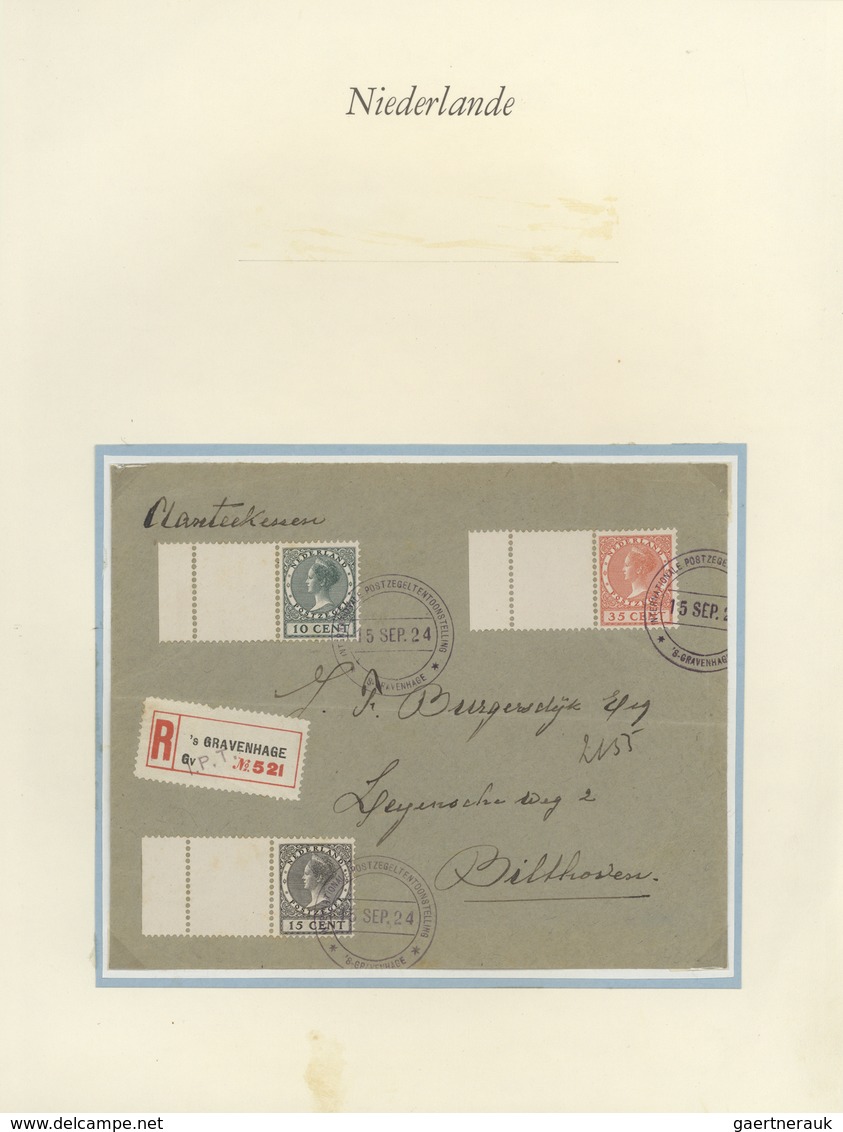 27459 Niederlande: 1924/1941, Comprehensive Specialized Collection Of Definitive Stamps On Exhibition Page - Lettres & Documents