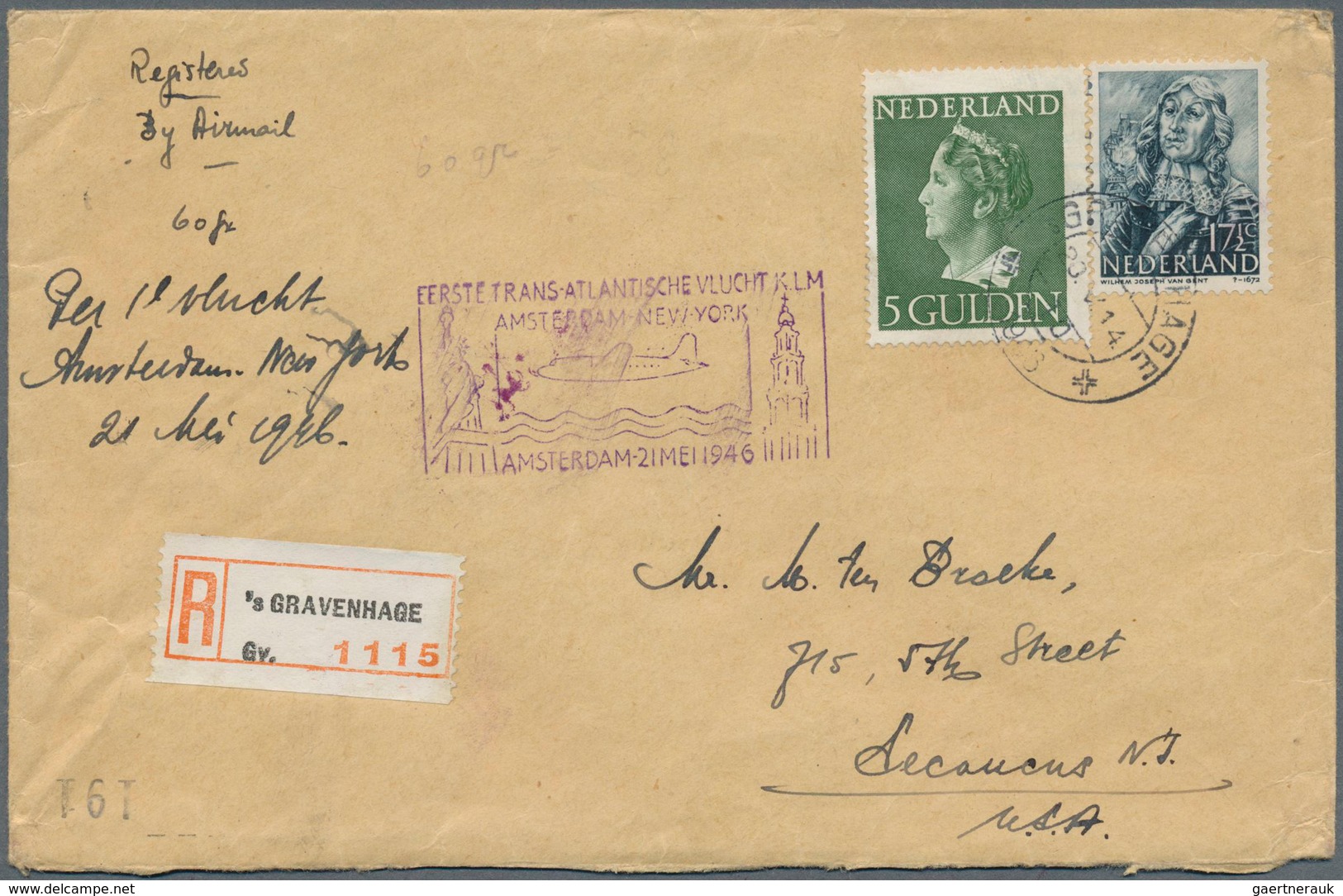27463 Niederlande: 1929/1949, comprehensive collection with ca.200 covers, comprising many better airmail