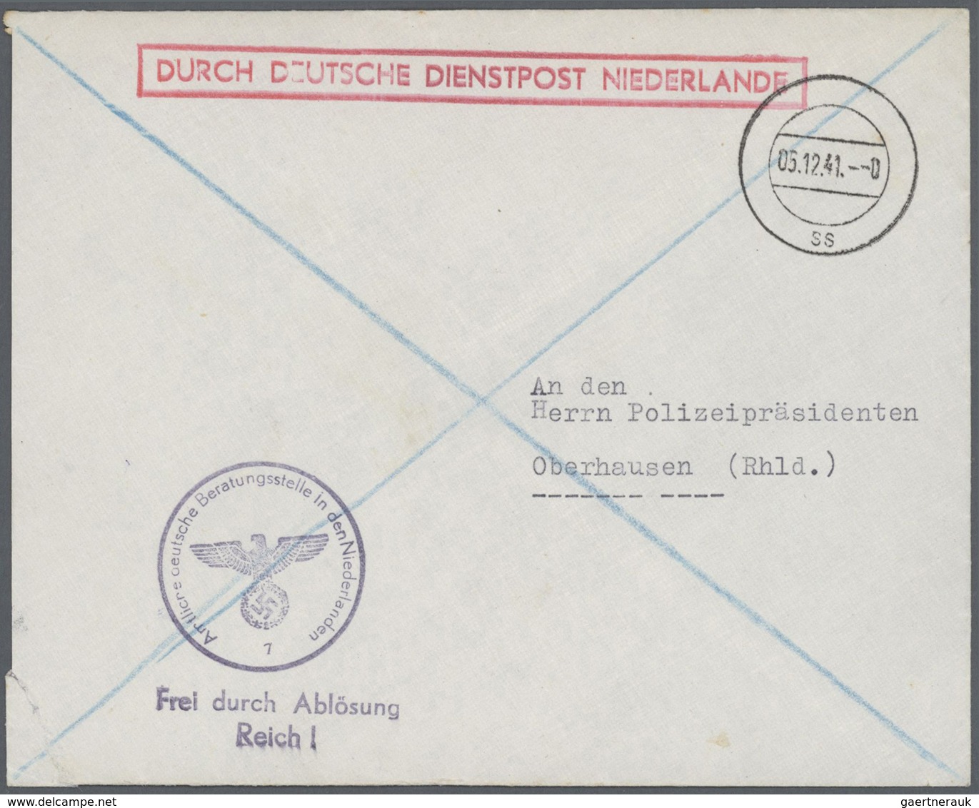 27465 Niederlande: 1940 - 1948, Kriegsjahre Und Frühe Nachkriegszeit: über 100 Meist Bessere Interessante - Lettres & Documents