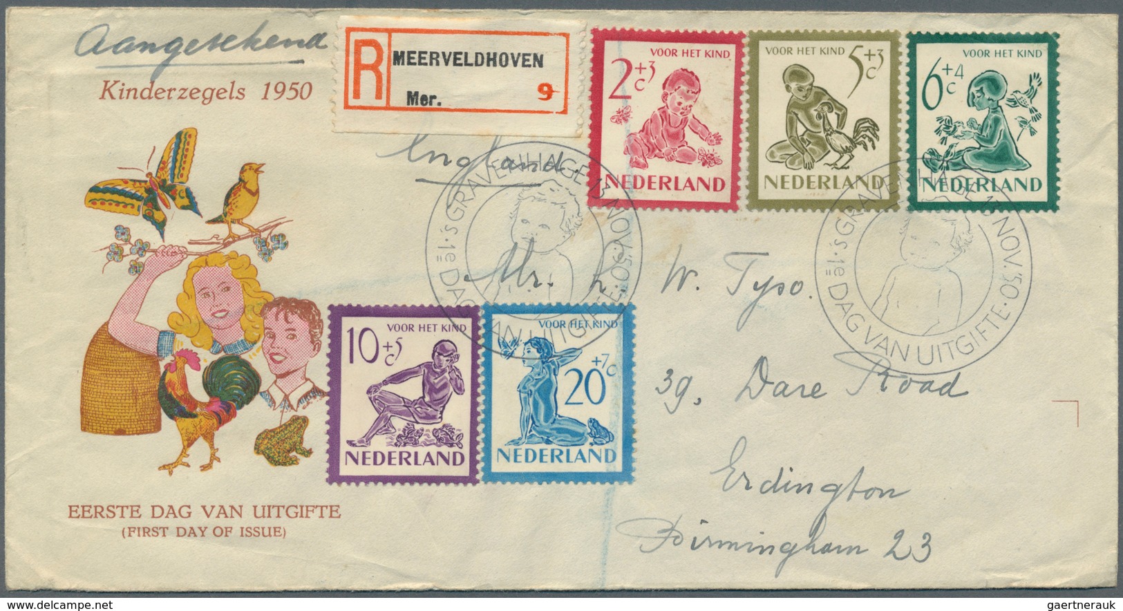 27473 Niederlande: 1950/1963, Kleine Sammlung Von 26 Verschiedenen FDCs, Dabei U.a. Sommermarken 1950-1953 - Lettres & Documents
