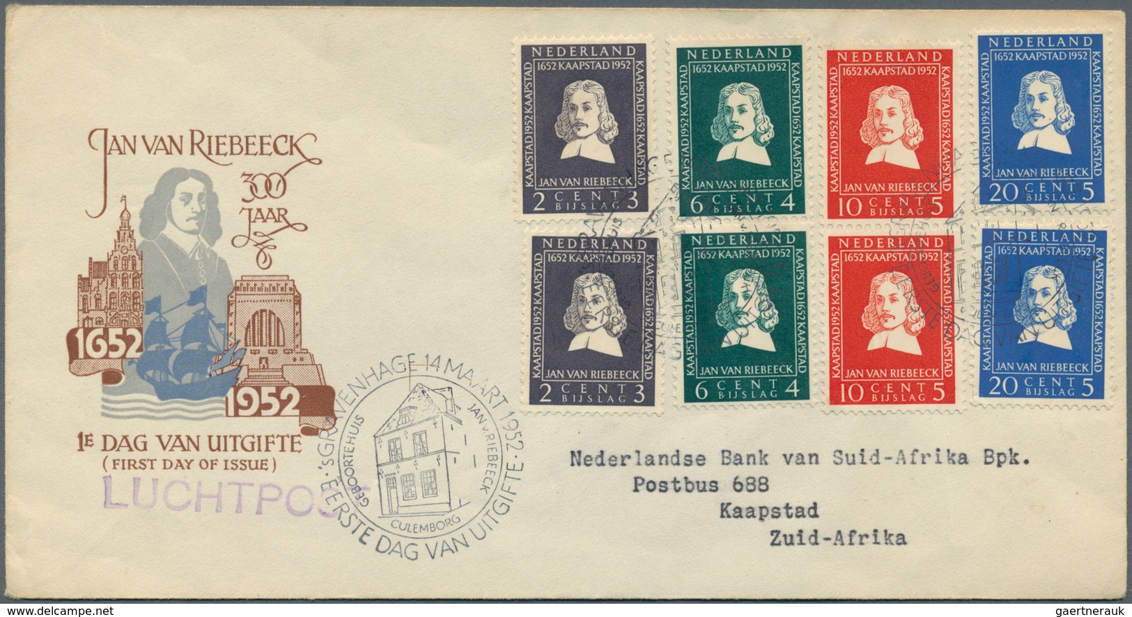 27474 Niederlande: 1950/1956, Kleine Sammlung Von 11 Verschiedenen FDCs, Dabei Sommermarken 1950-1953, Vor - Lettres & Documents