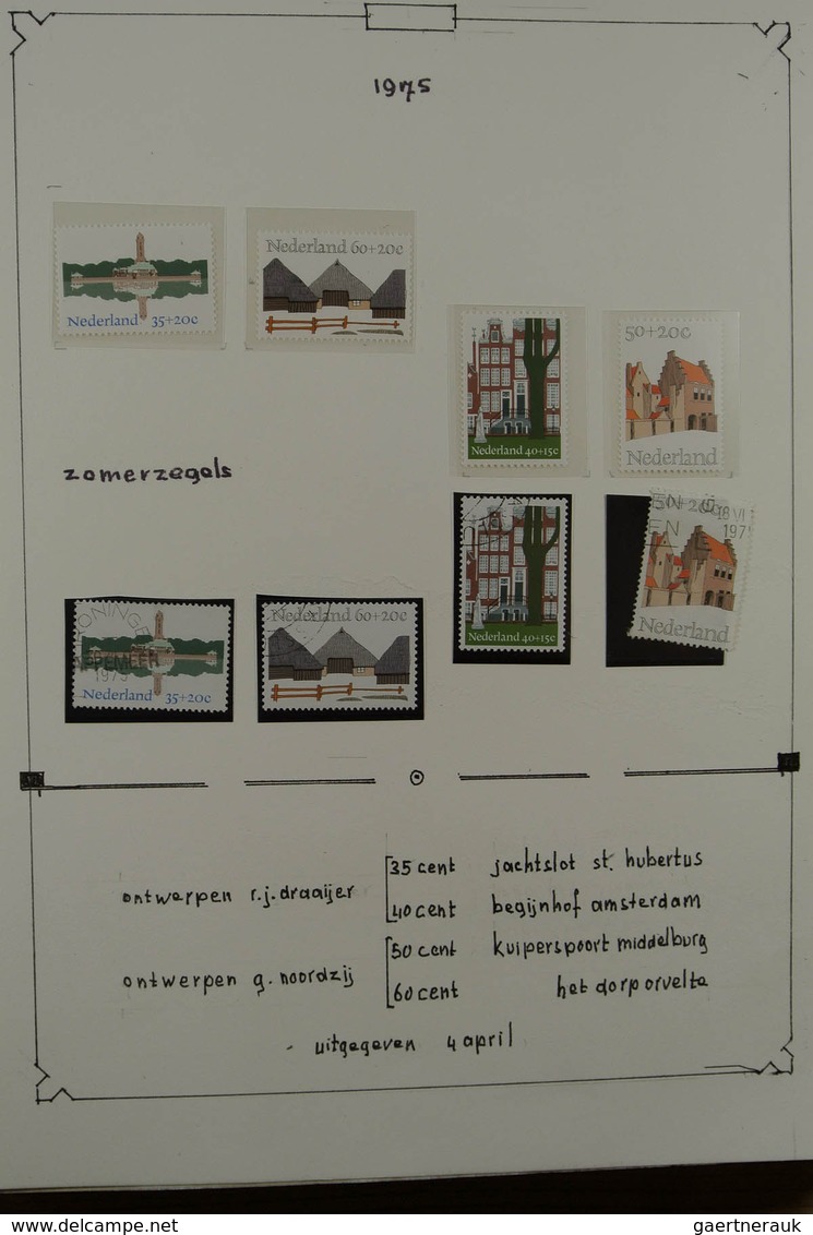 27481 Niederlande: 1972-1999. Nicely presented, multiple, MNH and used collection Netherlands 1972-1999 in