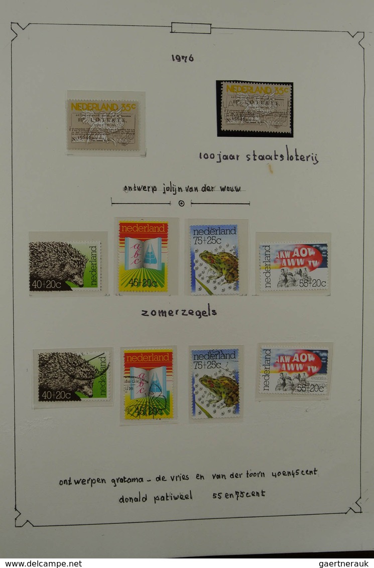 27481 Niederlande: 1972-1999. Nicely presented, multiple, MNH and used collection Netherlands 1972-1999 in