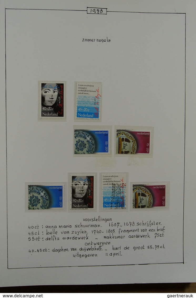 27481 Niederlande: 1972-1999. Nicely presented, multiple, MNH and used collection Netherlands 1972-1999 in