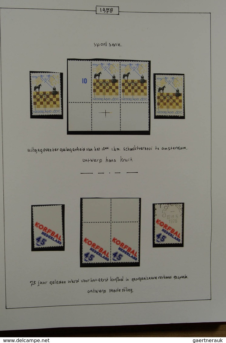 27481 Niederlande: 1972-1999. Nicely presented, multiple, MNH and used collection Netherlands 1972-1999 in