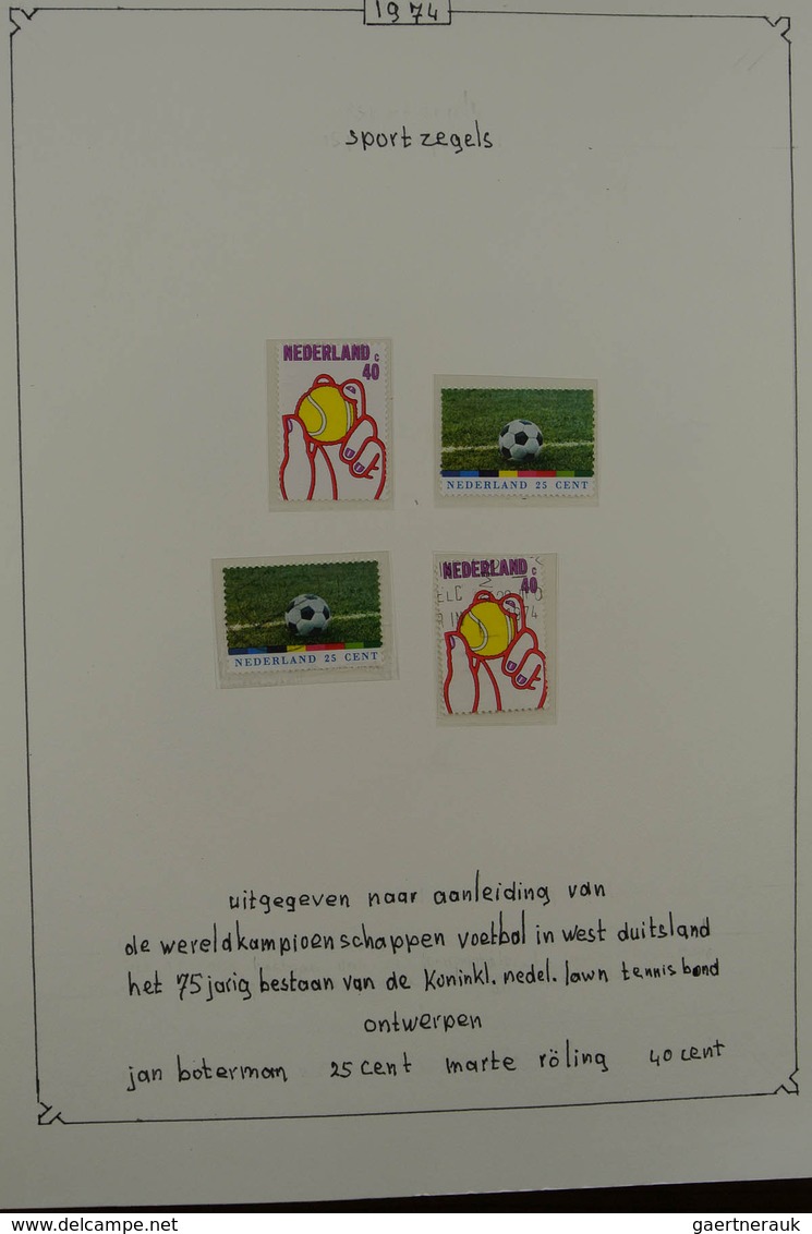 27481 Niederlande: 1972-1999. Nicely presented, multiple, MNH and used collection Netherlands 1972-1999 in