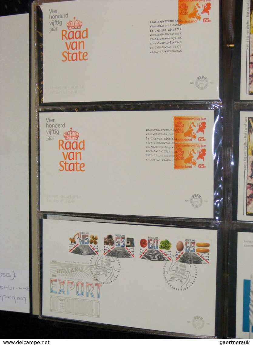 27482 Niederlande: 1977/2003: Netherlands FDC's 1977-2003, (no. 163 until 491), more than 350 pieces. In 3