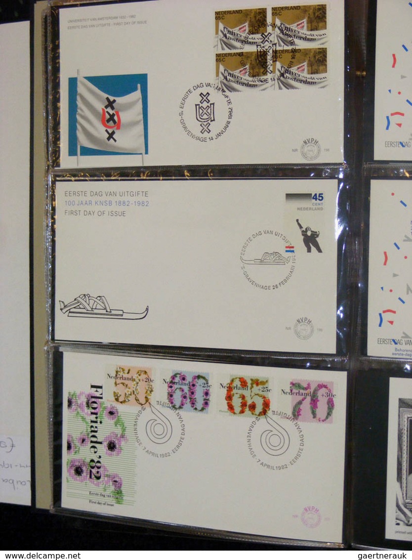 27482 Niederlande: 1977/2003: Netherlands FDC's 1977-2003, (no. 163 until 491), more than 350 pieces. In 3