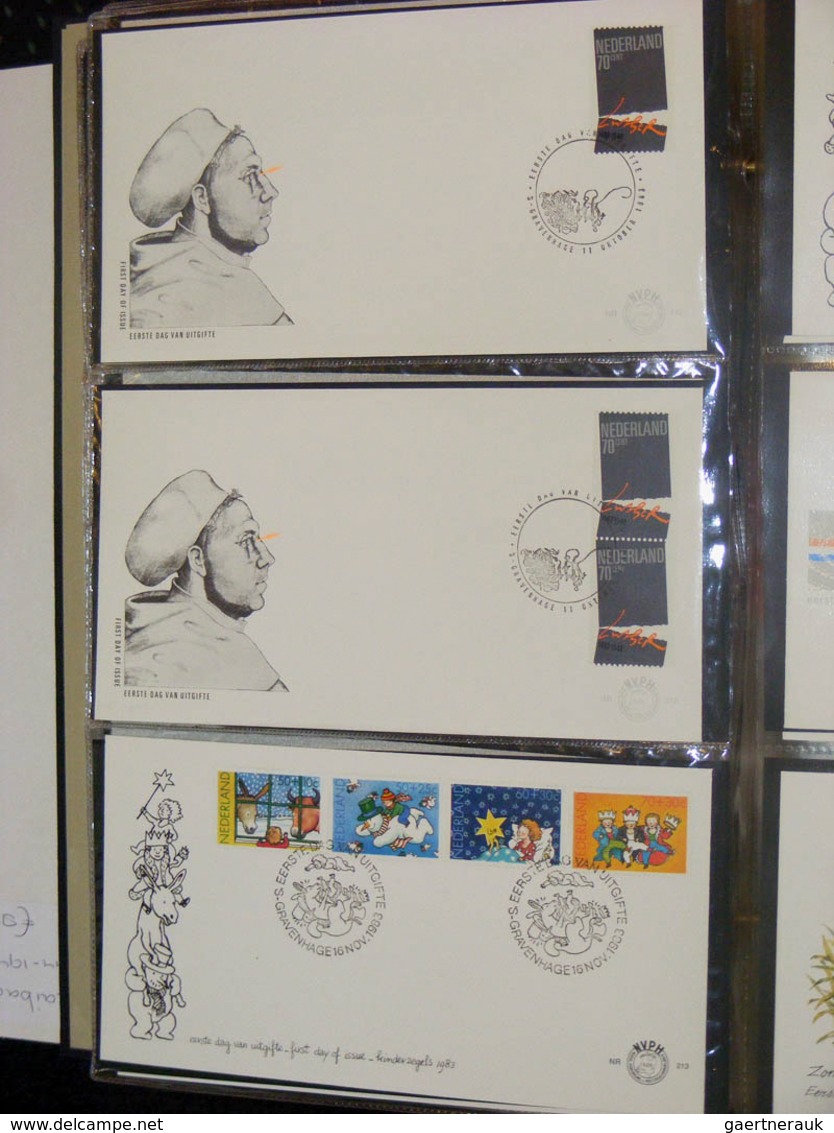 27482 Niederlande: 1977/2003: Netherlands FDC's 1977-2003, (no. 163 until 491), more than 350 pieces. In 3