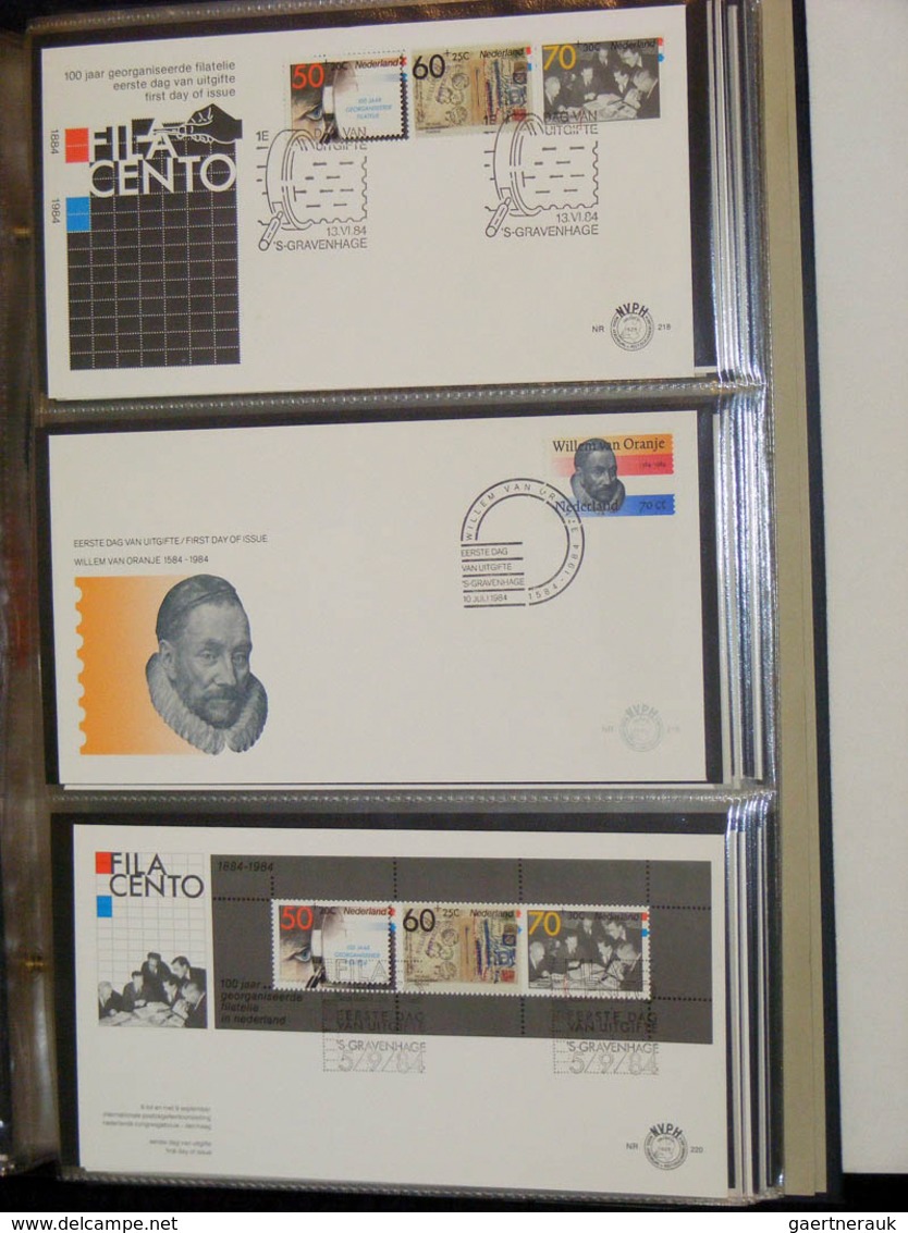 27482 Niederlande: 1977/2003: Netherlands FDC's 1977-2003, (no. 163 until 491), more than 350 pieces. In 3