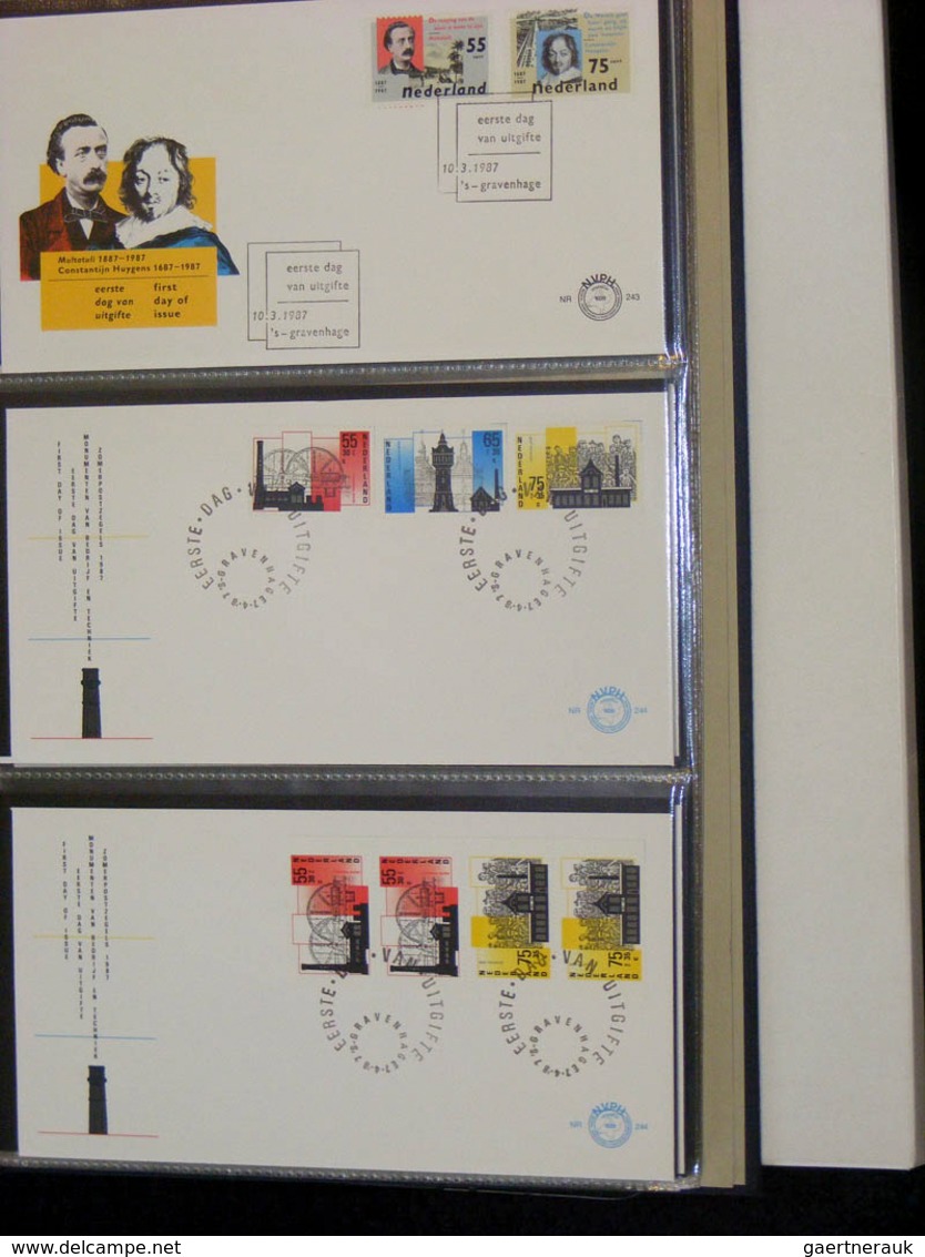 27482 Niederlande: 1977/2003: Netherlands FDC's 1977-2003, (no. 163 until 491), more than 350 pieces. In 3