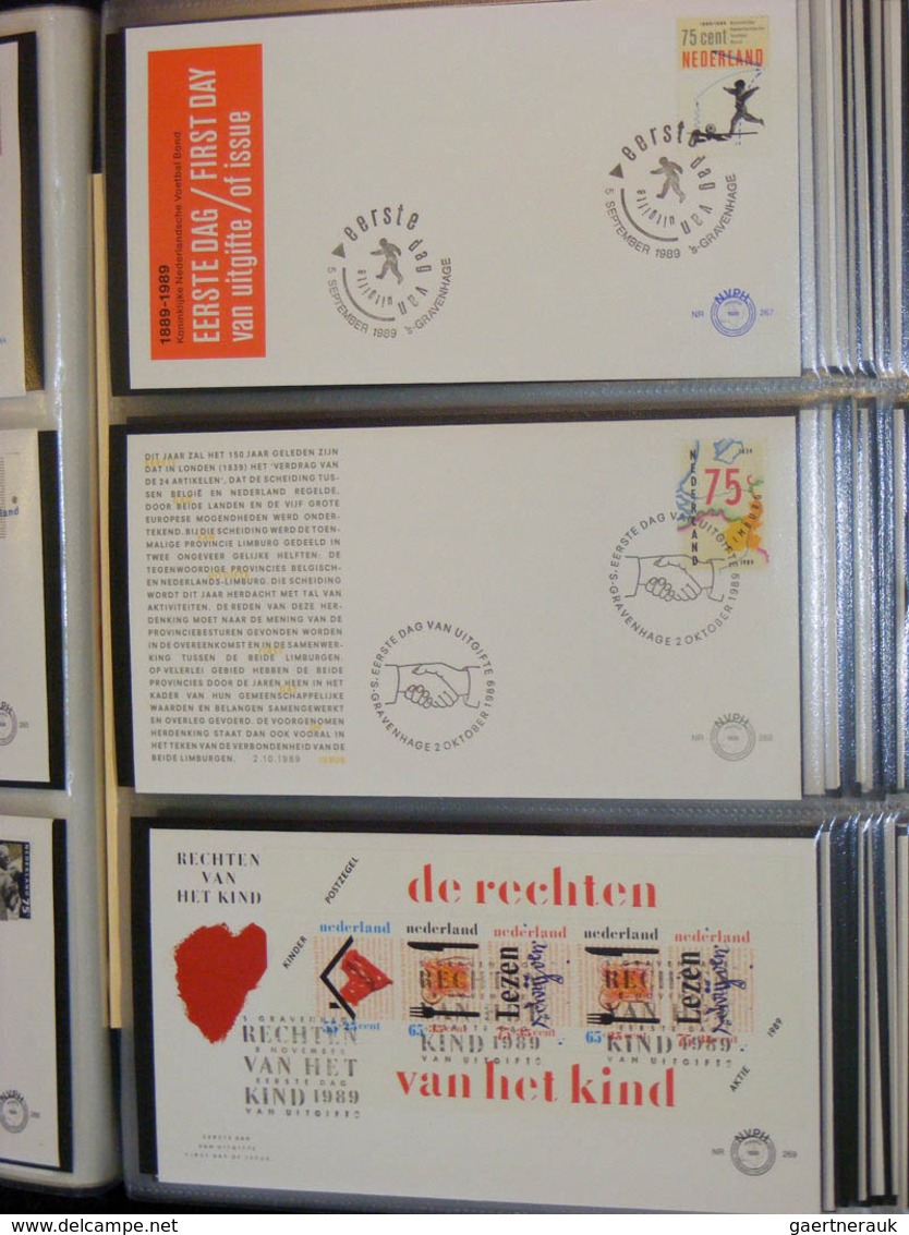 27482 Niederlande: 1977/2003: Netherlands FDC's 1977-2003, (no. 163 until 491), more than 350 pieces. In 3