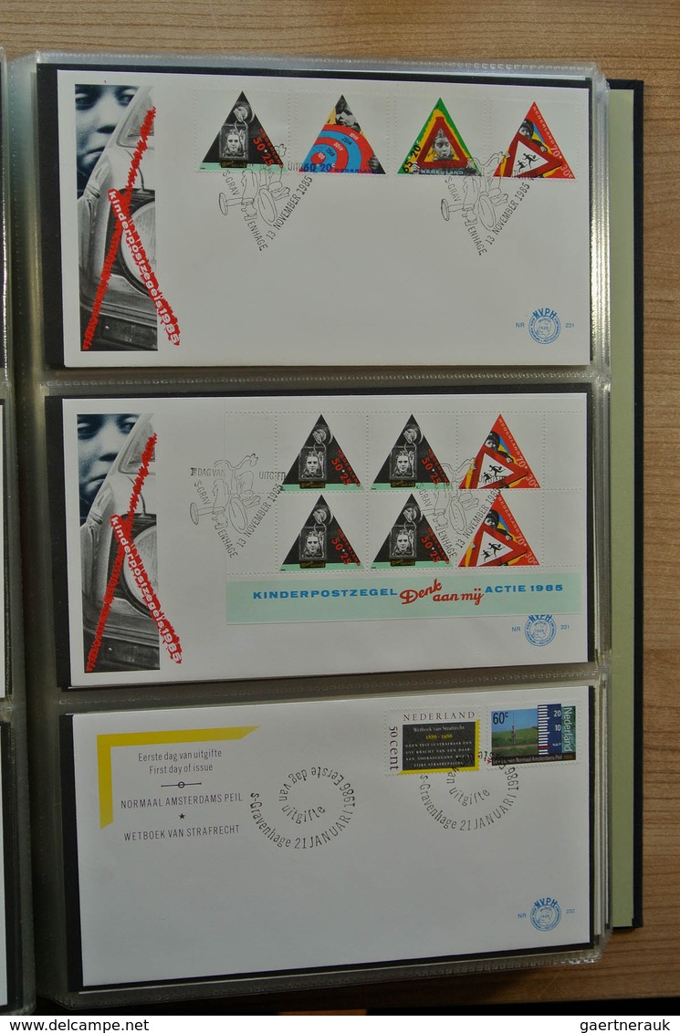 27483 Niederlande: 1980-2011 Totally complete collection FDC's of the Netherlands 1980-2011 in 4 Davo FDC