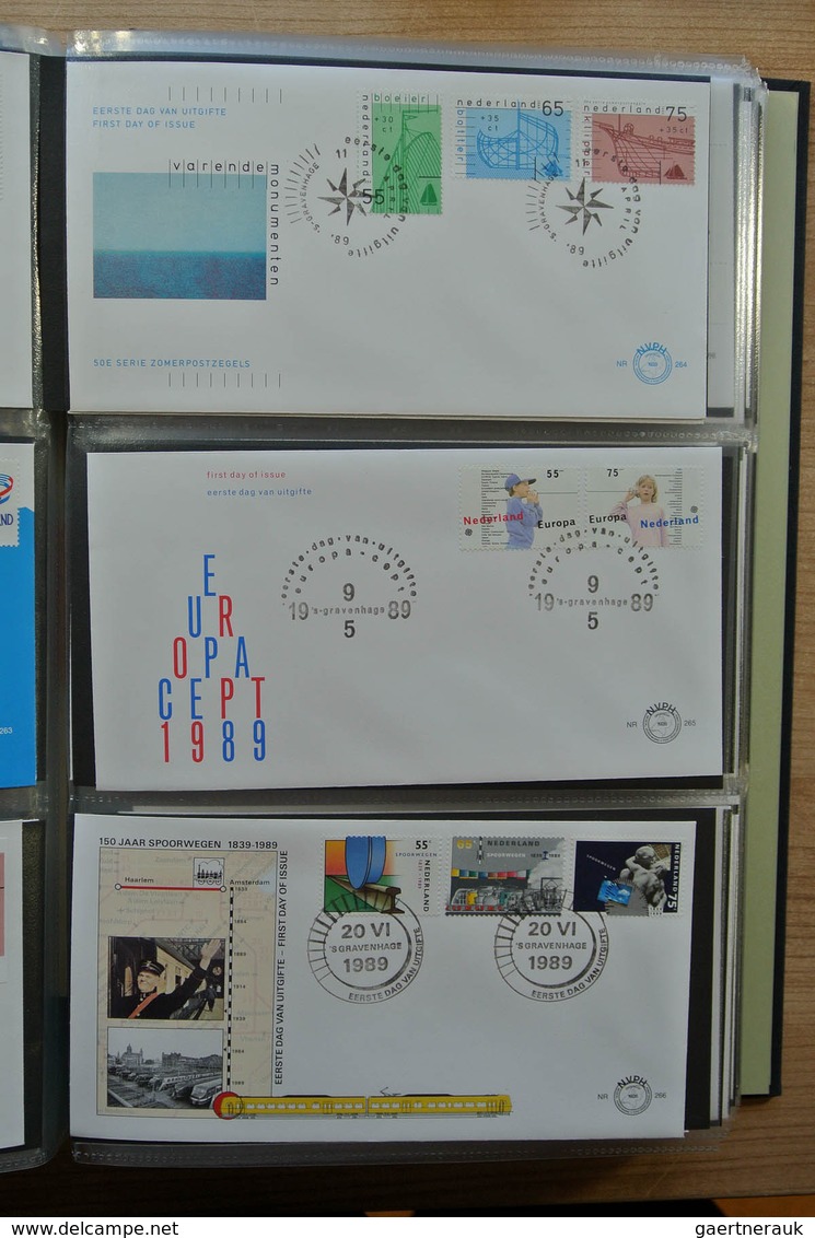 27483 Niederlande: 1980-2011 Totally complete collection FDC's of the Netherlands 1980-2011 in 4 Davo FDC