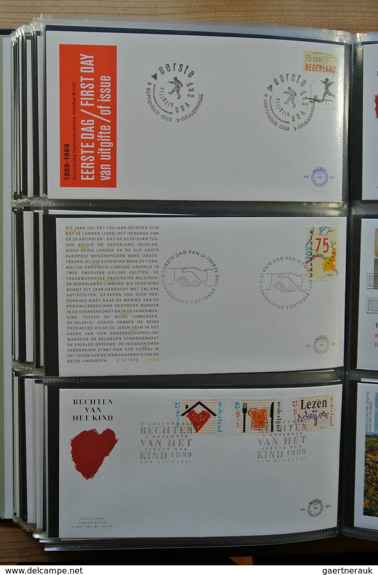 27483 Niederlande: 1980-2011 Totally complete collection FDC's of the Netherlands 1980-2011 in 4 Davo FDC