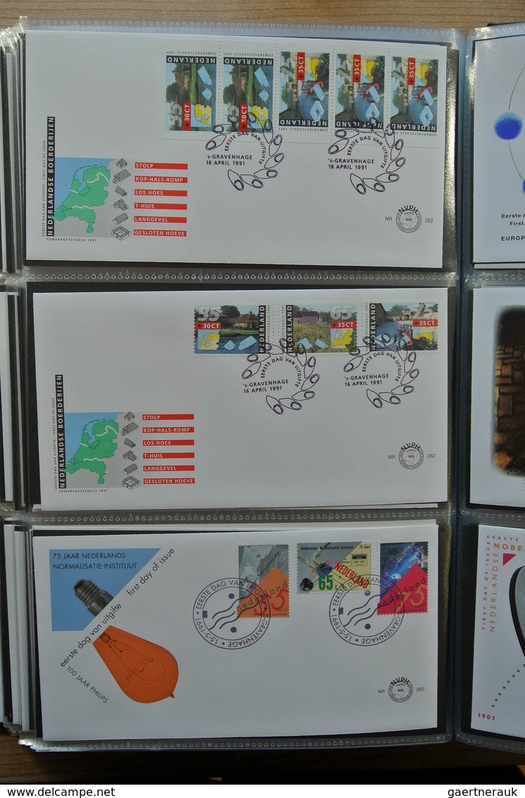 27483 Niederlande: 1980-2011 Totally complete collection FDC's of the Netherlands 1980-2011 in 4 Davo FDC