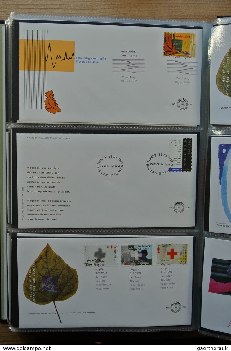 27483 Niederlande: 1980-2011 Totally complete collection FDC's of the Netherlands 1980-2011 in 4 Davo FDC