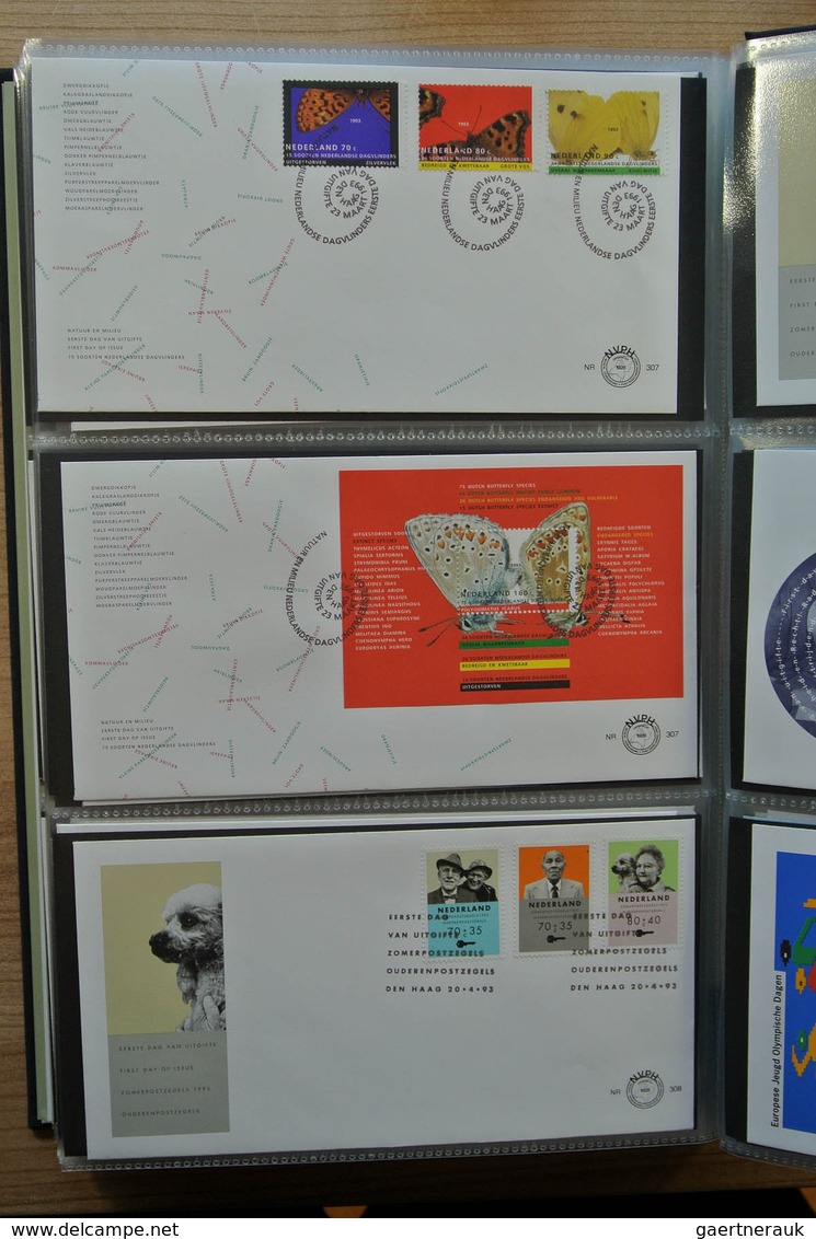 27483 Niederlande: 1980-2011 Totally complete collection FDC's of the Netherlands 1980-2011 in 4 Davo FDC