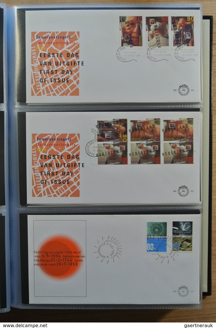 27486 Niederlande: 1992-2011 Complete Collection FDC's Of The Netherlands From No. 297 Till 636 In 2 Davo - Lettres & Documents