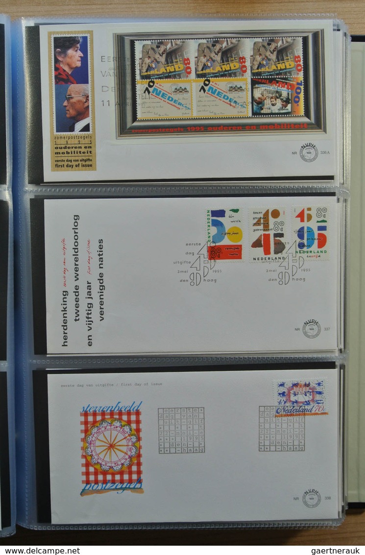 27486 Niederlande: 1992-2011 Complete collection FDC's of the Netherlands from no. 297 till 636 in 2 Davo