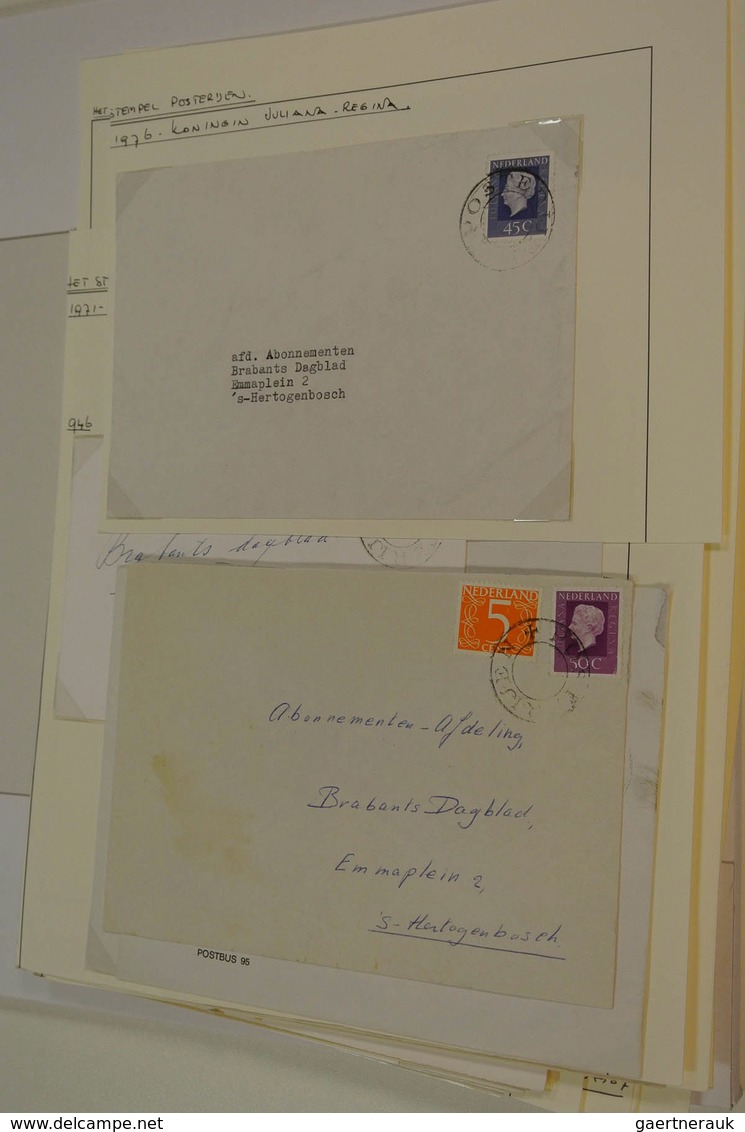 27488 Niederlande: Small collection covers of the Netherlands with cancel "posterijen" in folder.