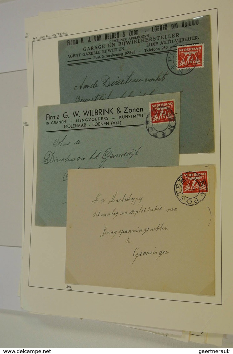 27488 Niederlande: Small collection covers of the Netherlands with cancel "posterijen" in folder.