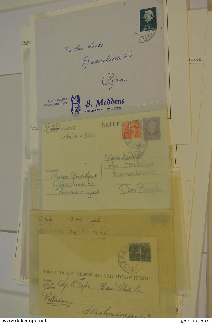 27488 Niederlande: Small collection covers of the Netherlands with cancel "posterijen" in folder.