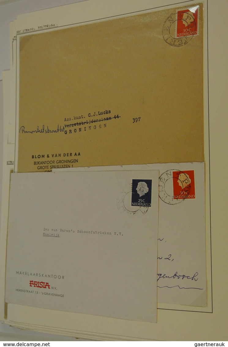 27488 Niederlande: Small collection covers of the Netherlands with cancel "posterijen" in folder.