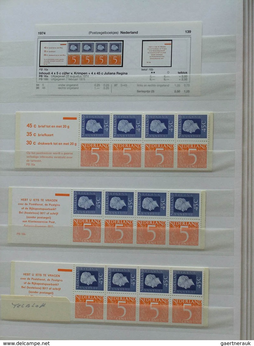 27491 Niederlande - Markenheftchen: 1964-1984. Well filled collection stampbooklets of the Netherlands 196