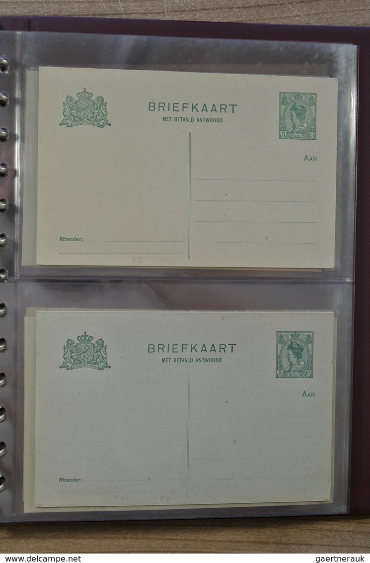 27494 Niederlande - Ganzsachen: Ca. 1870-1930. Small Album With 36 Mostly Mint Stationeries Of The Netherl - Ganzsachen